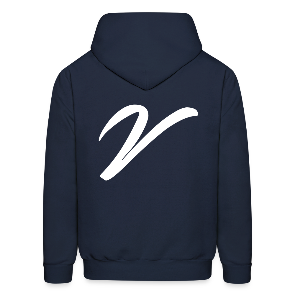 VV CREAM HOODIE - navy