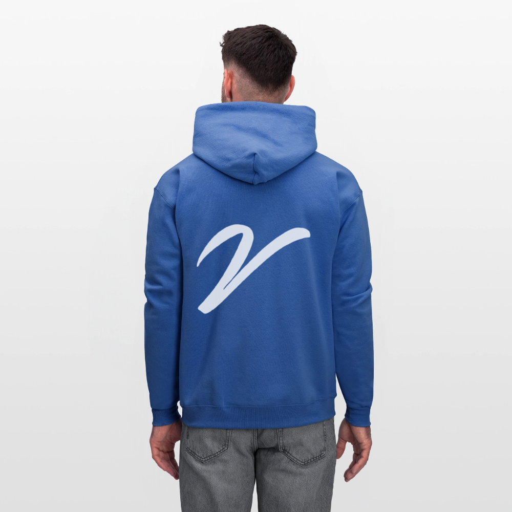 VV CREAM HOODIE - royal blue