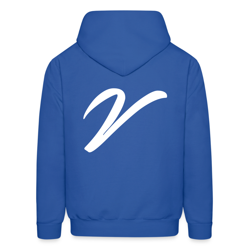 VV CREAM HOODIE - royal blue
