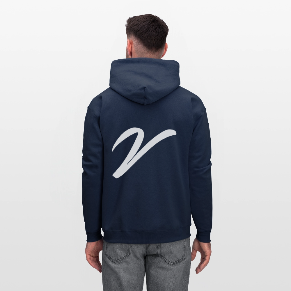 VV CREAM HOODIE - navy